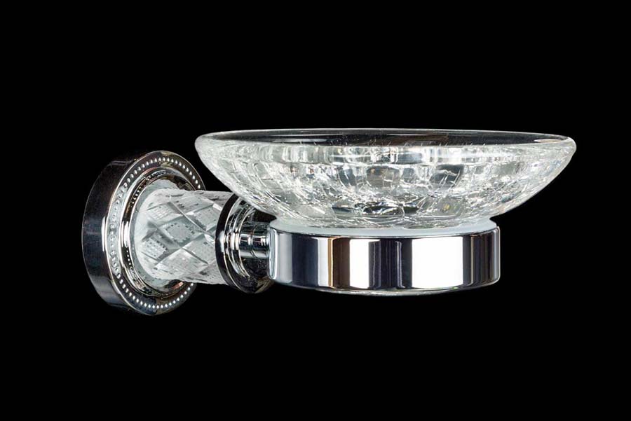 Мыльница boheme murano cristal 10903-crst-сh хром