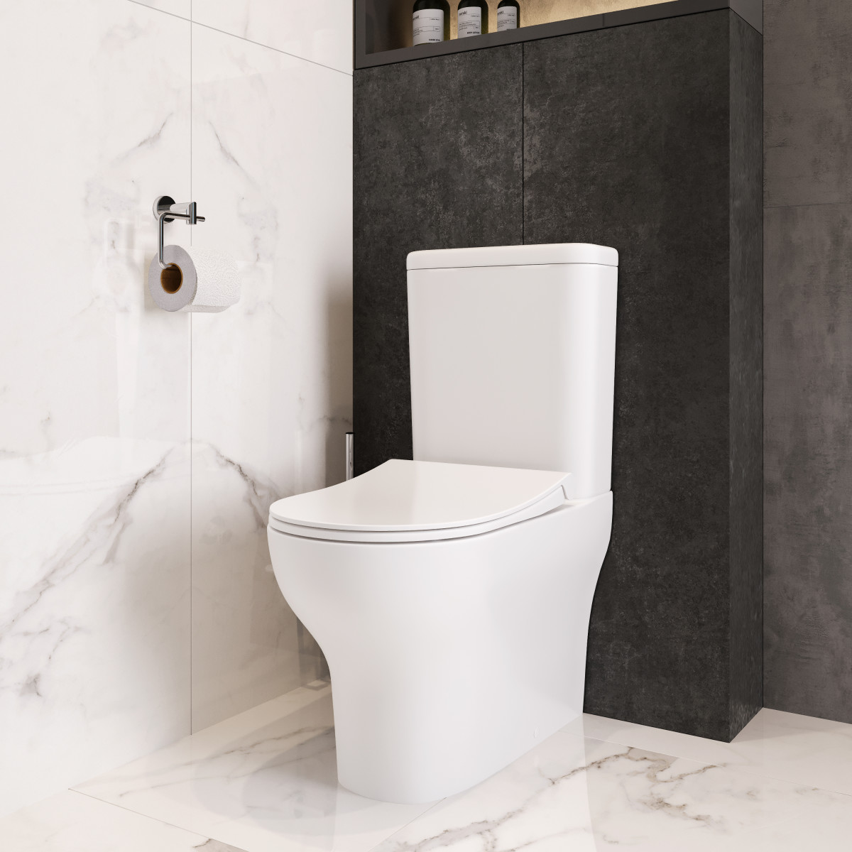 Унитаз-компакт напольный VitrA Zentrum 9012B003-7226 с сиденьем микролифт белый санитарный фарфор антибактериальное покрытие Hygiene