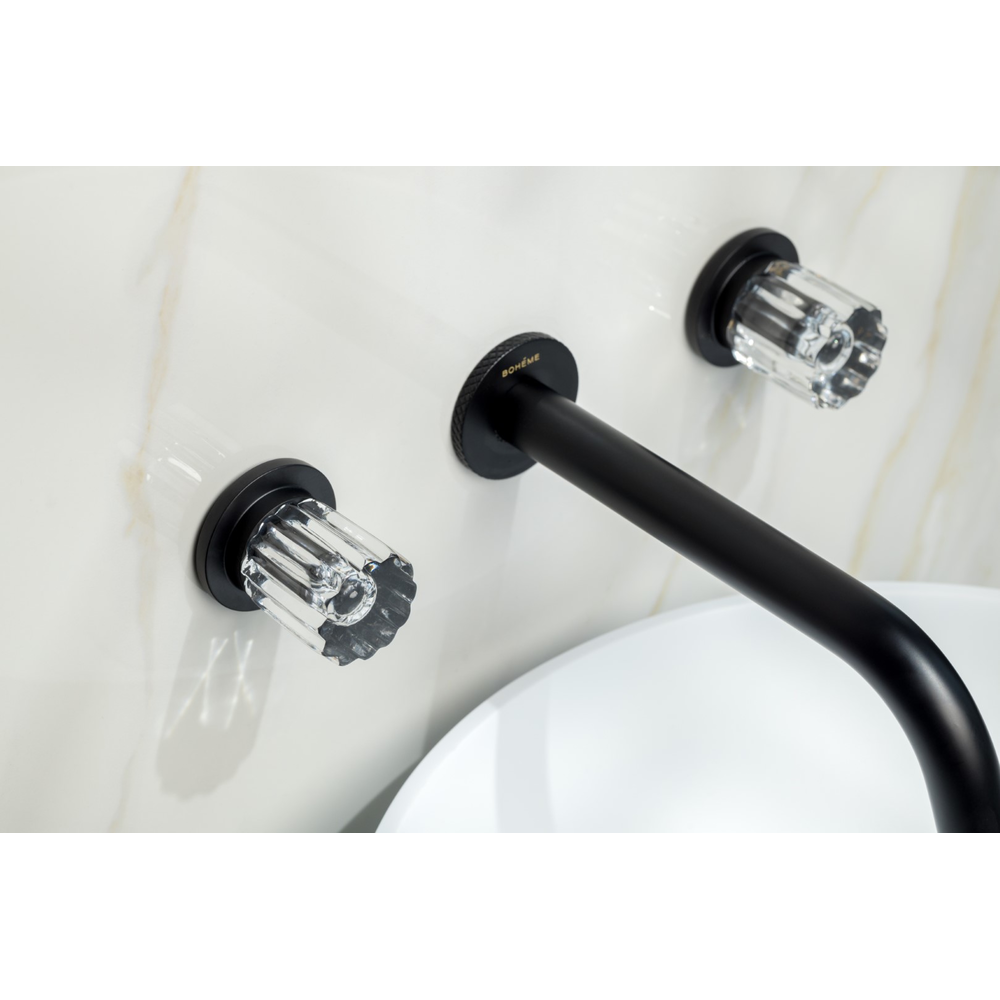 Смеситель из стены ELEGANTE на 3 отв. BLACK
