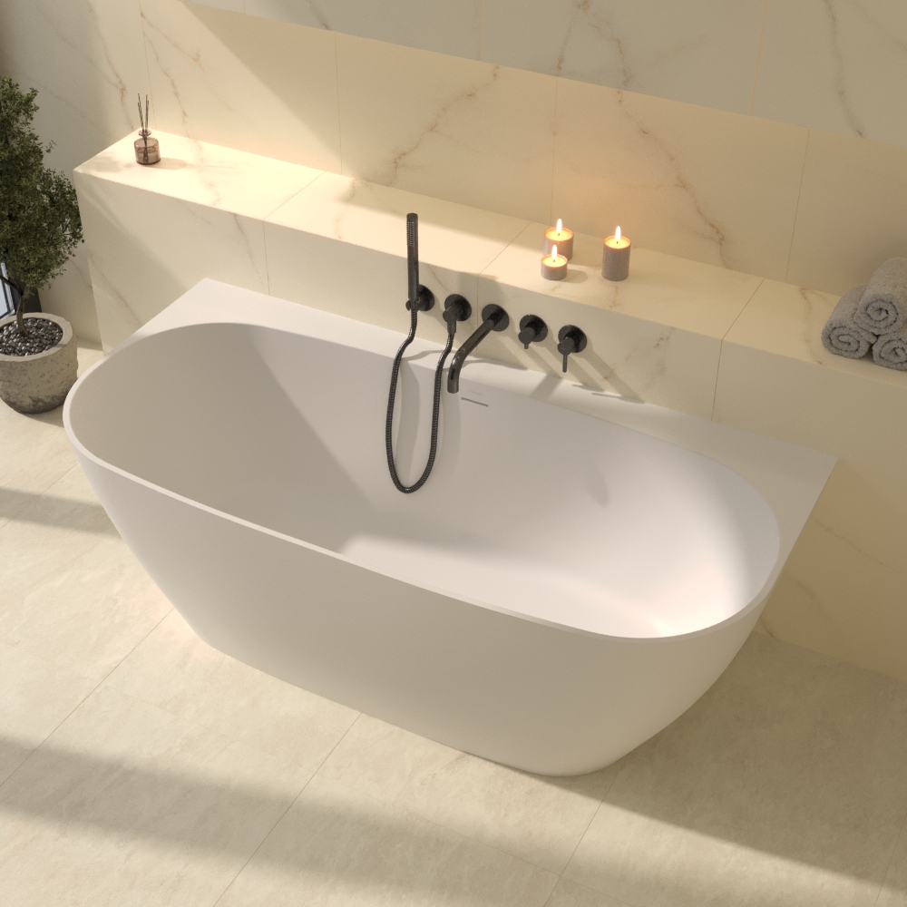 Ванна whitecross make 170x80 (белый мат) иск. камень