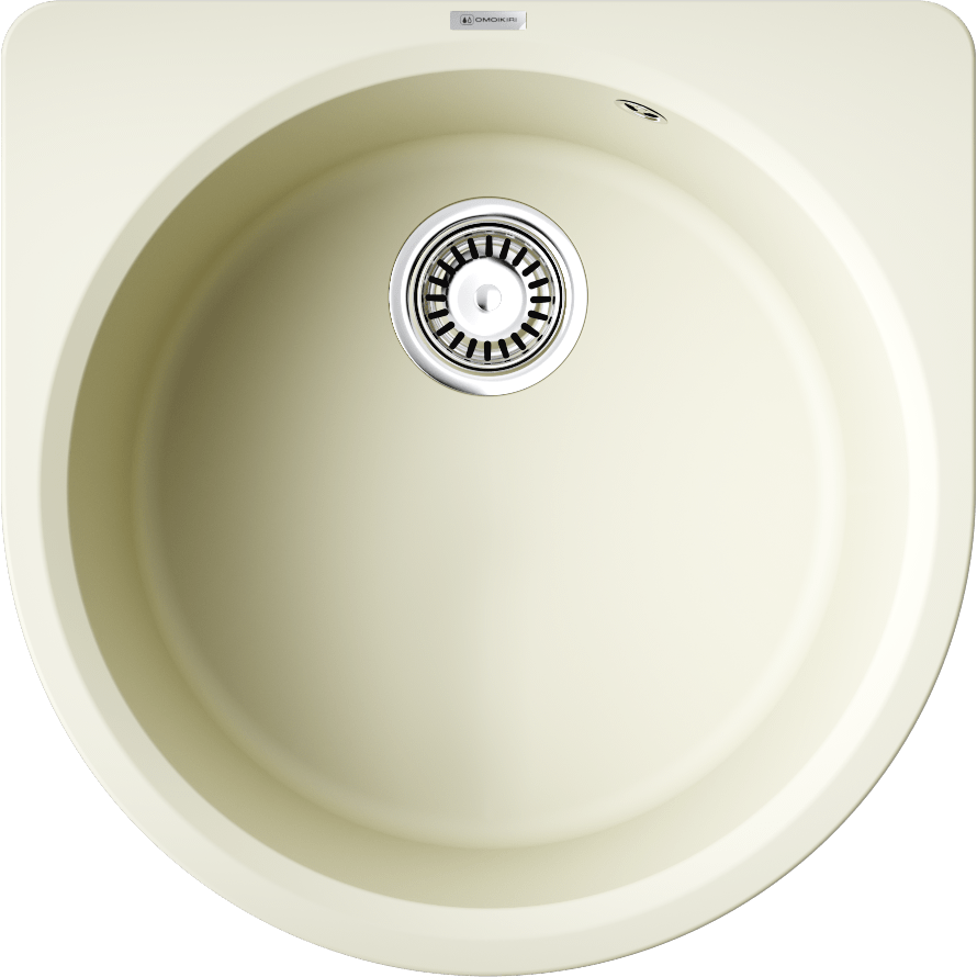 Кухонная мойка omoikiri akegata 51-be artgranit/ваниль 510 x 510 x 190