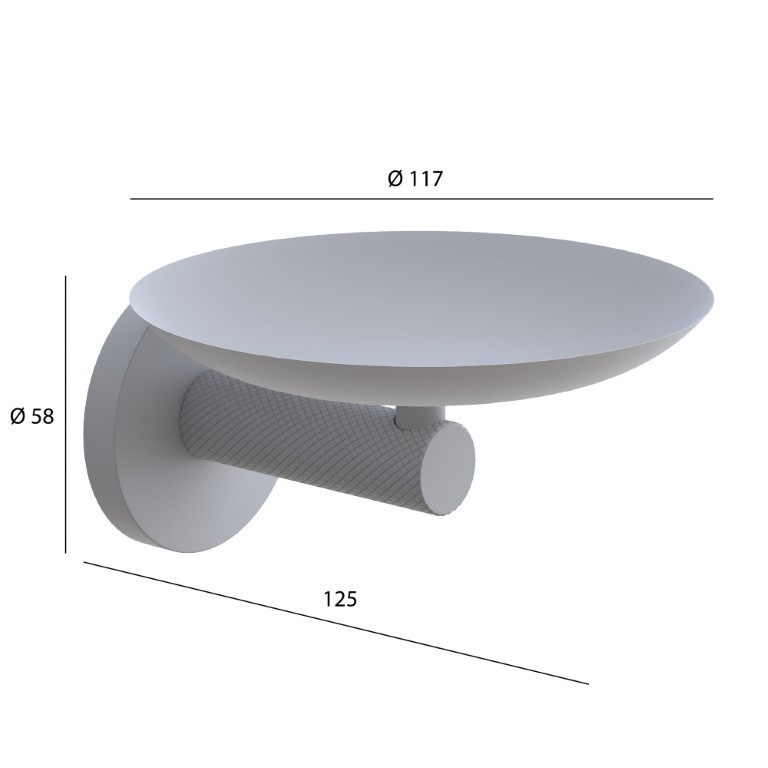 Полка boheme uno 10973-mw белая