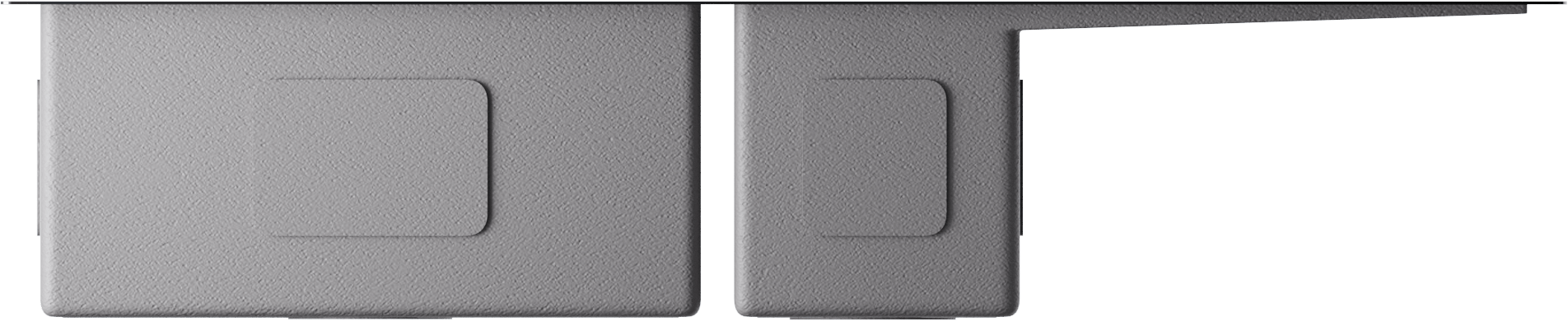 Кухонная мойка omoikiri akisame 100-2-l-lg нерж. сталь/светлое золото 1000 x 510 x 200