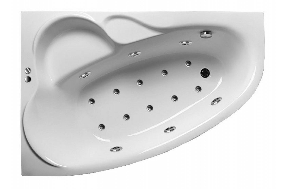 Ванна акриловая левосторонняя Relisan ARIADNA Гл000000537, 170x110