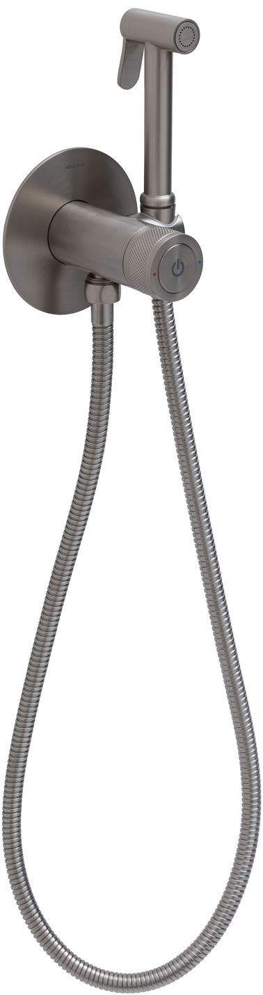 Смеситель с гигиеническим душем allen brau liberty 5.33005-bn (с внутренней частью) никель браш