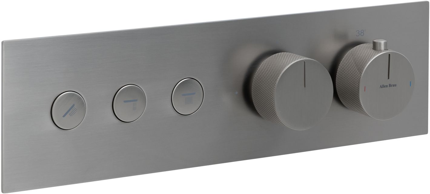 Смеситель для душа Allen Brau Liberty 5.33003-BN (с внутренней частью, 3 выхода) никель браш