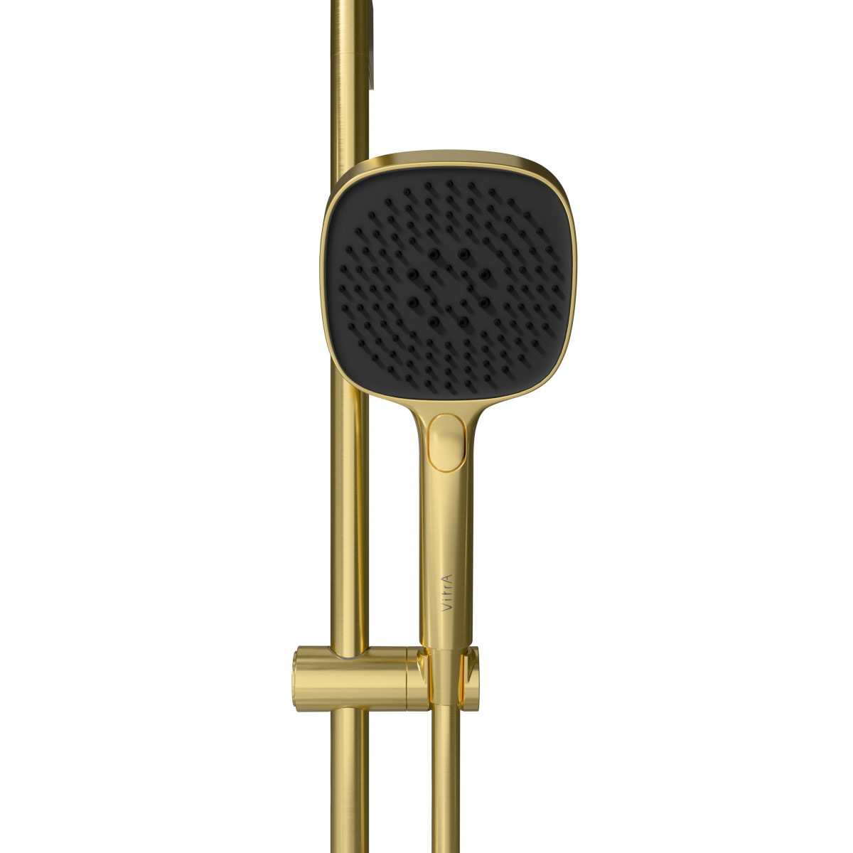 Душевая стойка VitrA Core Square A4591725EXP с ручным душем без смесителя брашированное золото