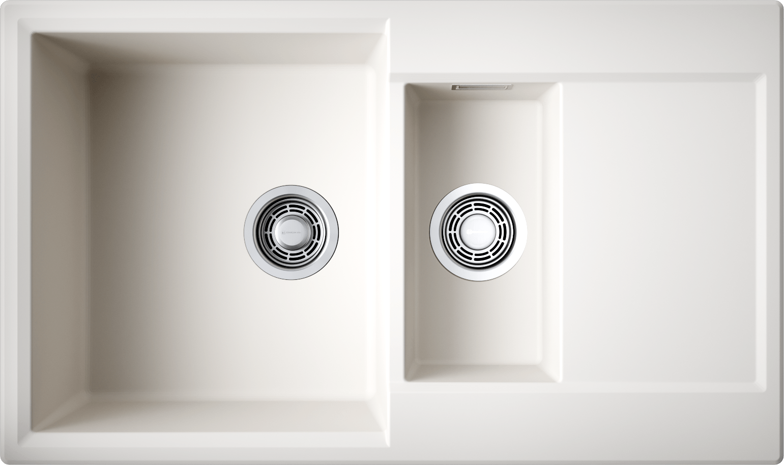 Кухонная мойка omoikiri daisen 86-2-pa artgranit/пастила 860 x 510 x 195