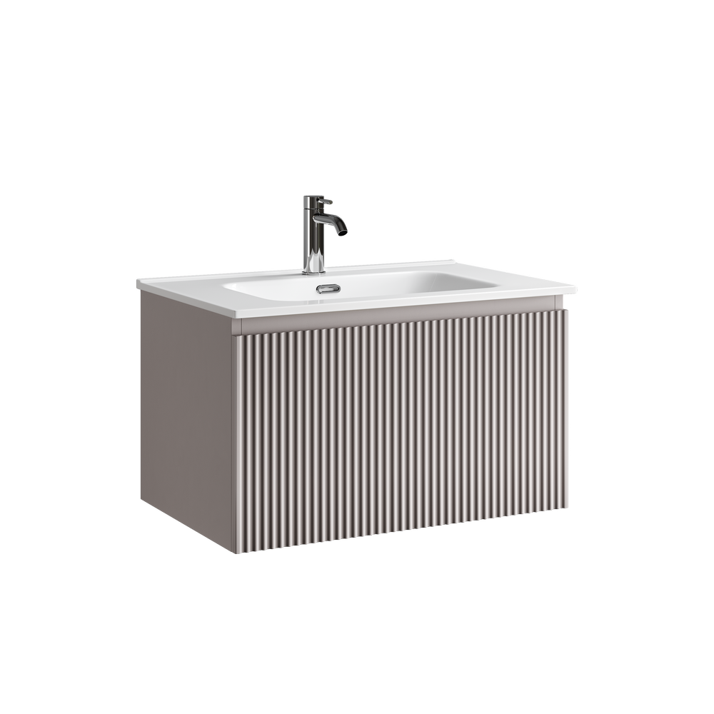 Тумба подвесная SANCOS Snob R 1.0 690х445х406, c одним ящиком оснащенным доводчиками Doha Soft, арт. SNR1.070SM