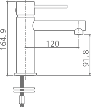 Смеситель для раковины imex milos bdys045-1 chrome