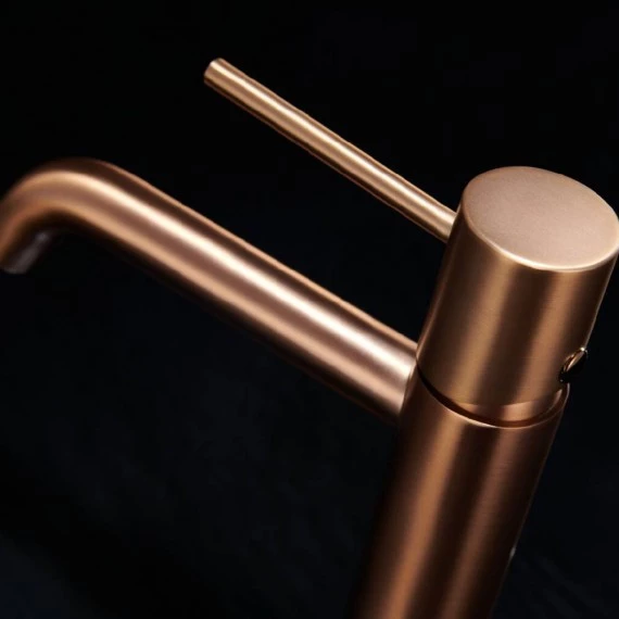 Смеситель для раковины imex monza bdm039-1orc brushed rose gold pvd