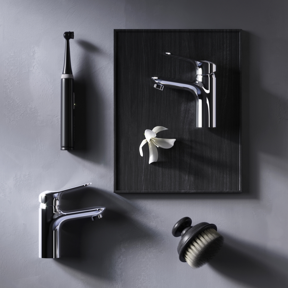 F85C02100 Sunny, смеситель для умывальника, хром, шт