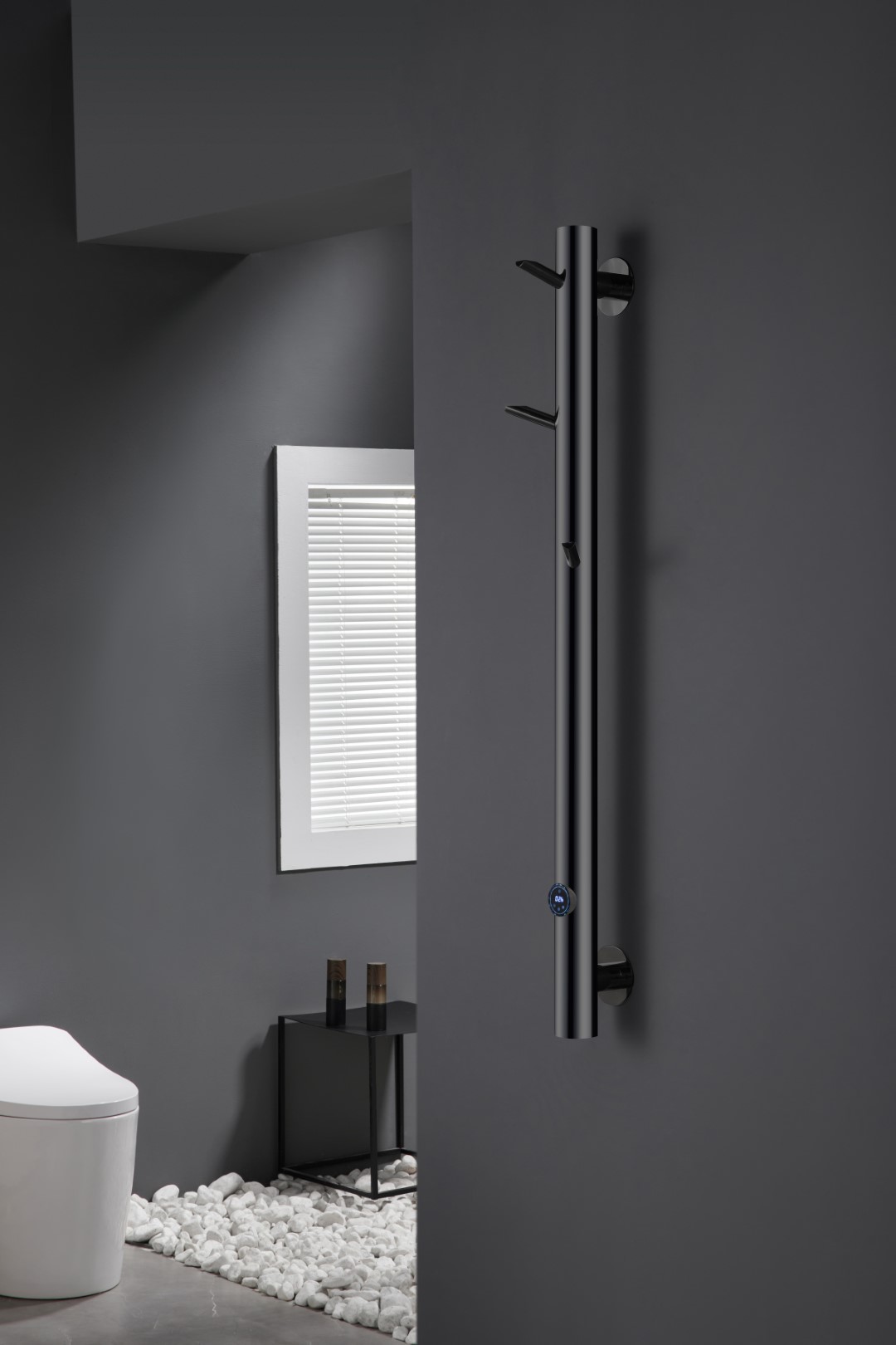 Полотенцесушитель электрический oak shine gun metal 201 x 139 x 1500 мм. 724-sgm boheme