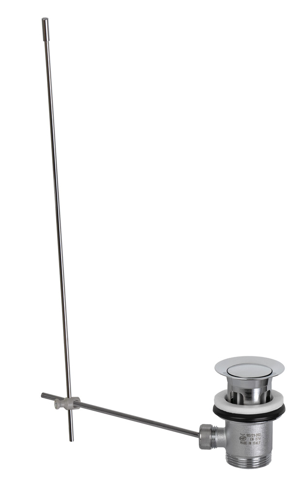 Донный клапан с тягой cr хром remer