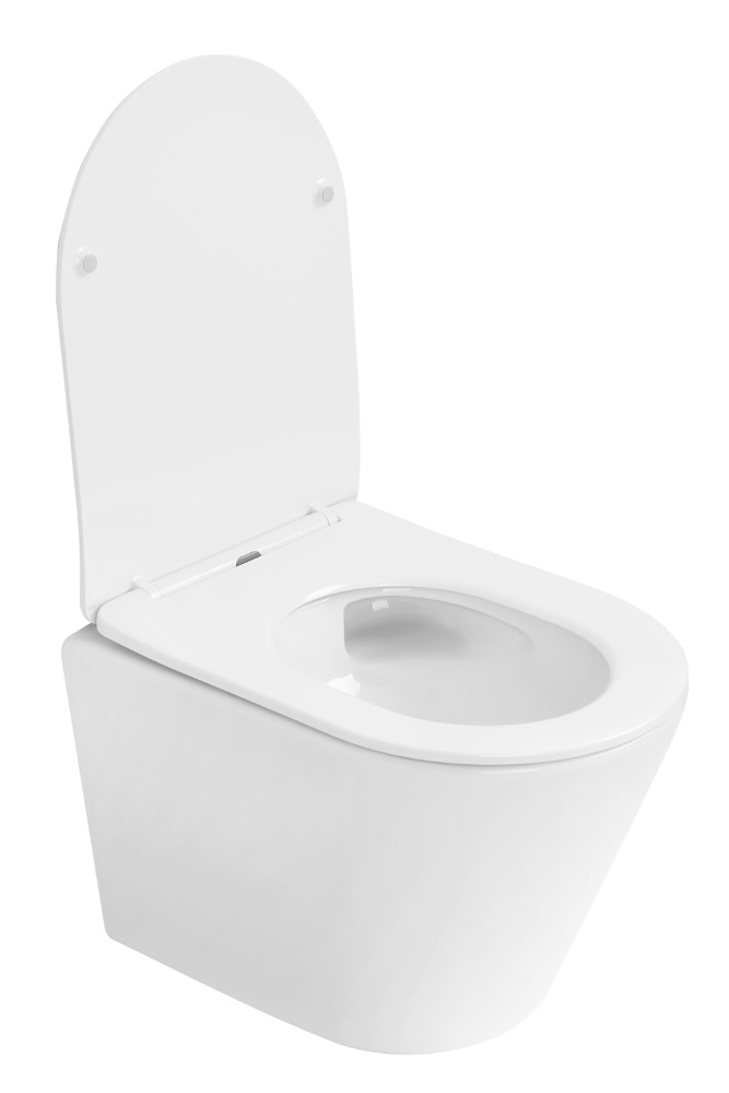 Унитаз подвесной безободковый boheme avva 973-set-w, белый глянец
