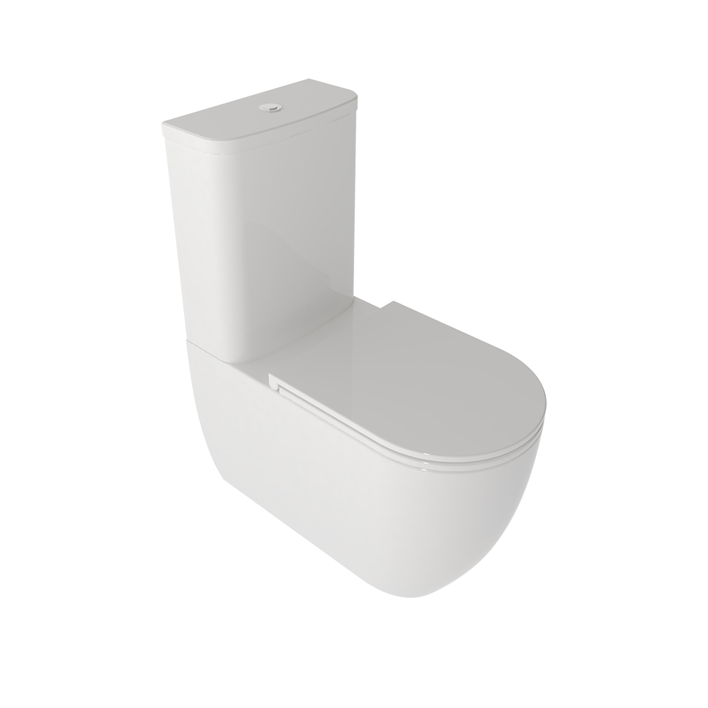 Чаша напольного унитаза gsg ceramic design like lkmbl000p, белый глянцевый