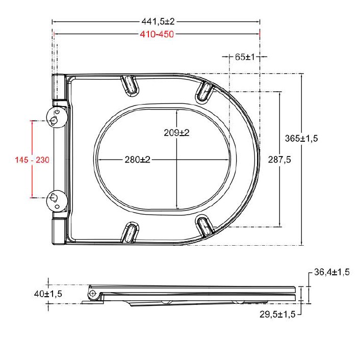 Крышка-сиденье для унитаза allen brau reality 4.32007.31 черный матовый