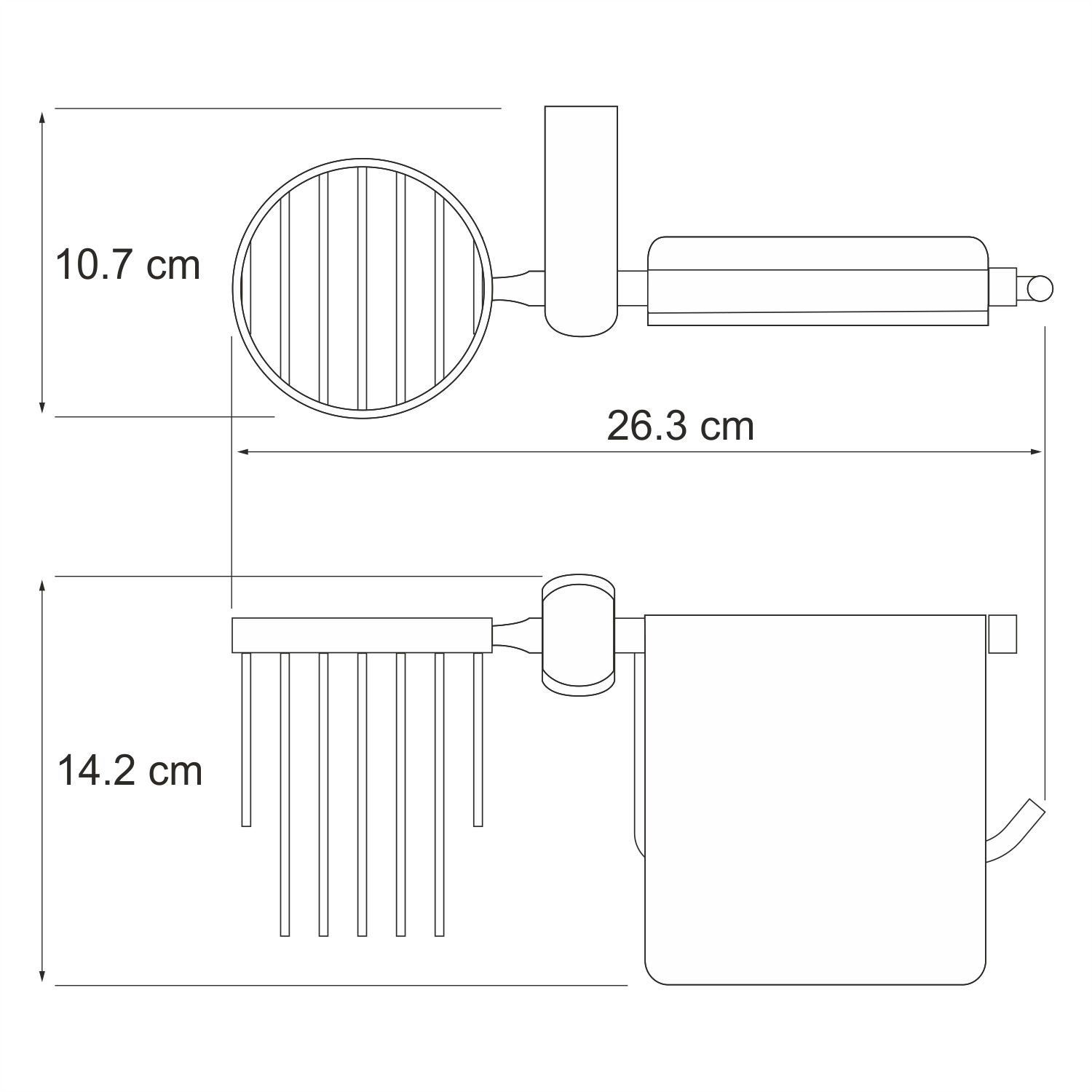 Berkel k-6859 держатель туалетной бумаги и освежителя