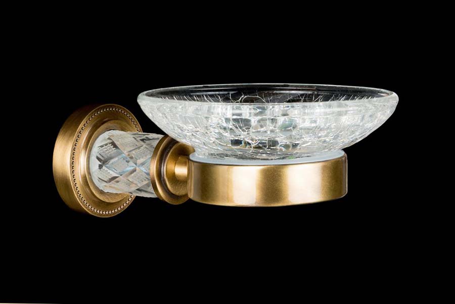 Мыльница boheme murano cristal 10903-crst-br бронза