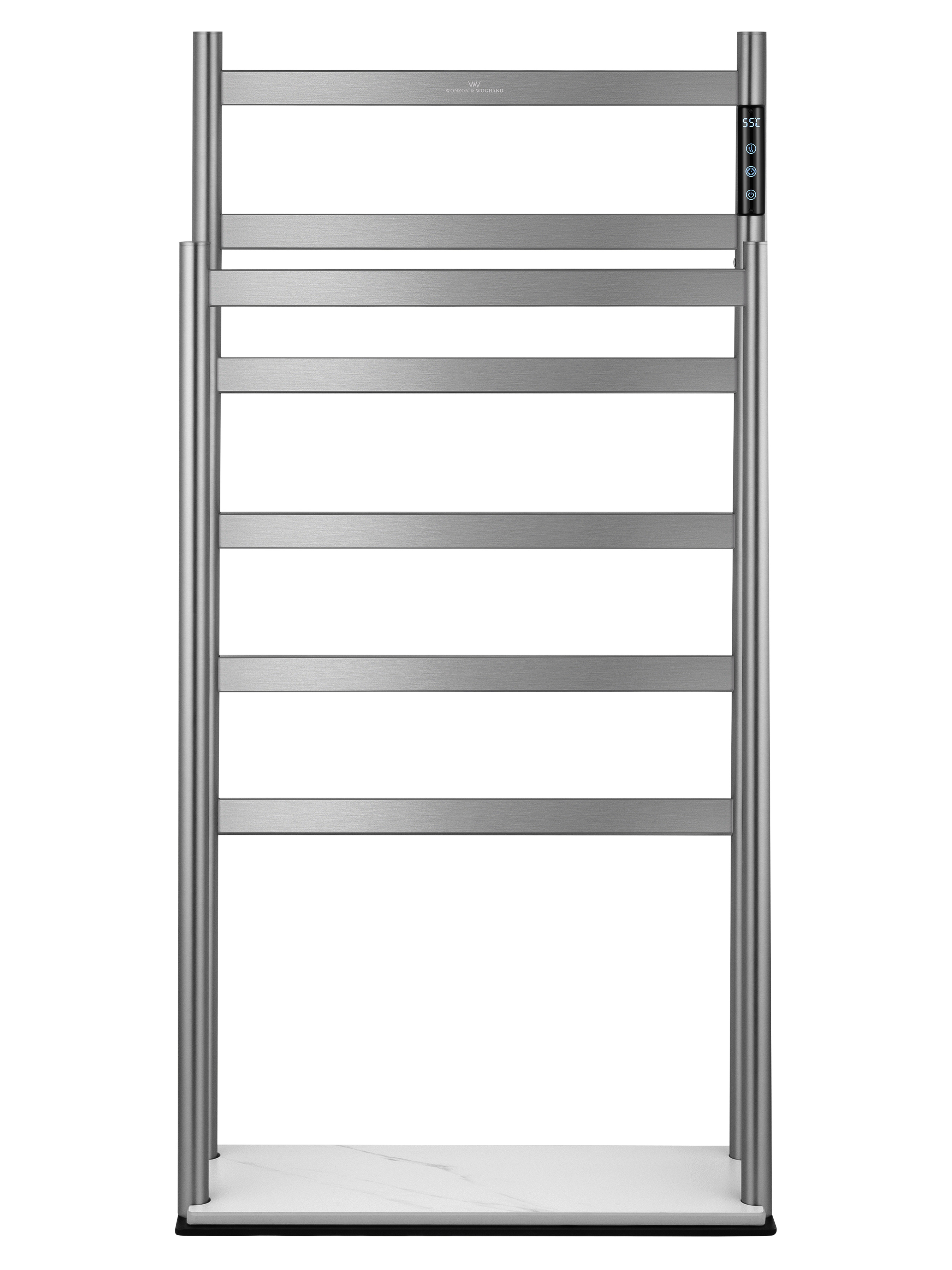 Полотенцесушитель электрический напольный wonzon & woghand essen, брашированный никель (ww-a407-br)