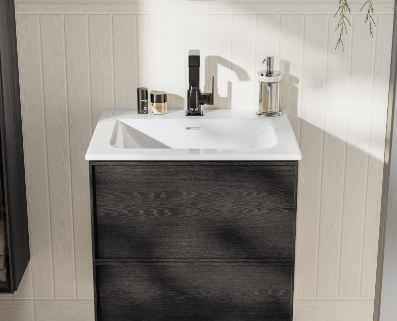 Смеситель suit для раковины, глянцевый черный