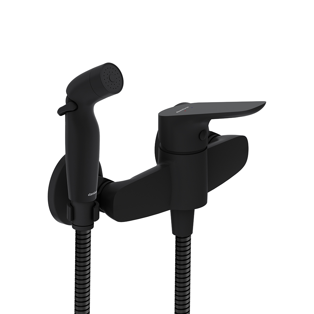 778000300 Jupiter смеситель с гигиеническим душем, чёрный