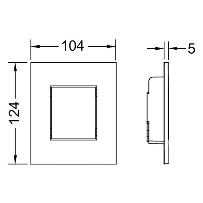 Tece tecenow urinal панель смыва для писсуара, цвет: белый матовый