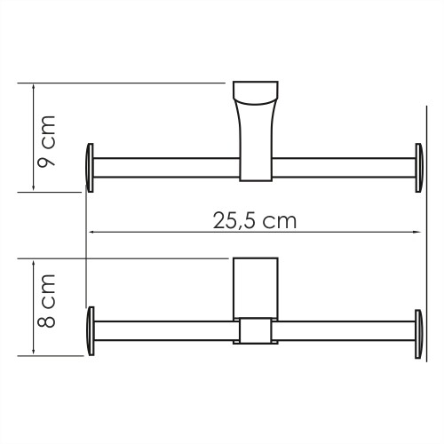 Leine k-5096d держатель туалетной бумаги двойной