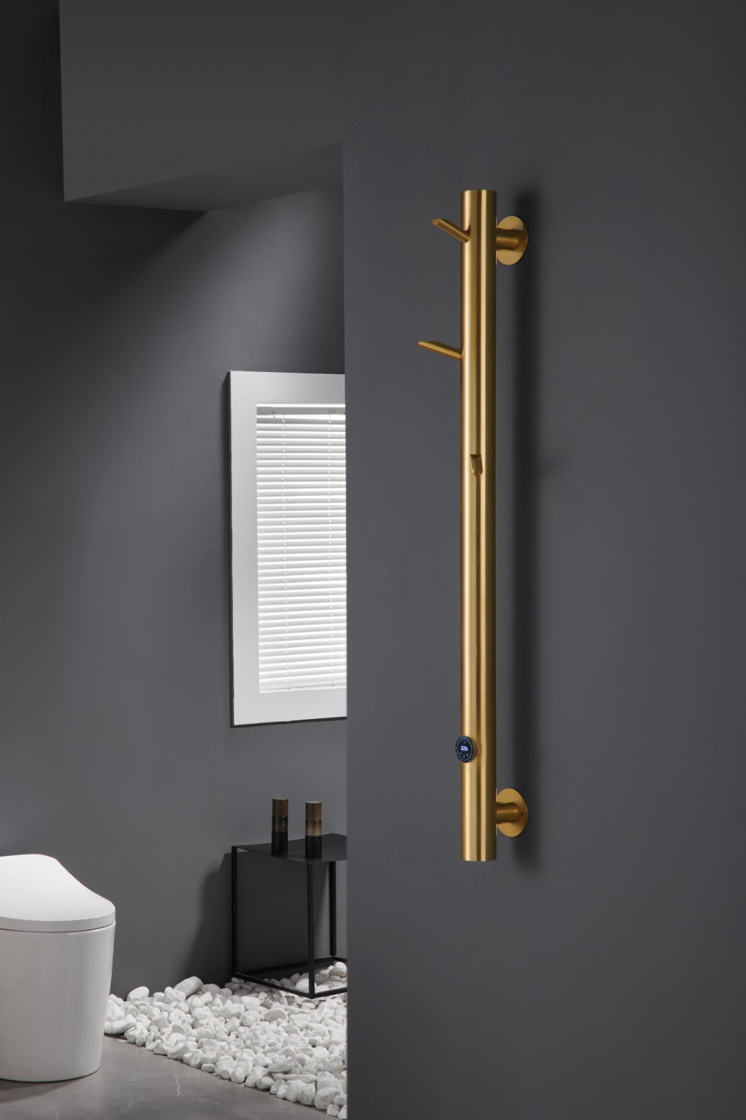 Полотенцесушитель электрический oak bronze 201 x 139 x 1500 мм. 724-br boheme