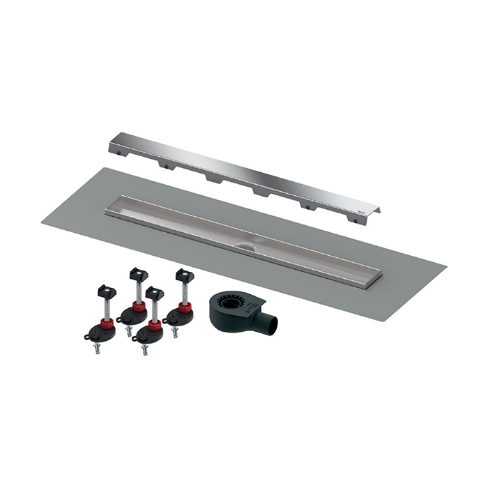 Tecedrainline профиль для душа, 90см., цвет: сталь