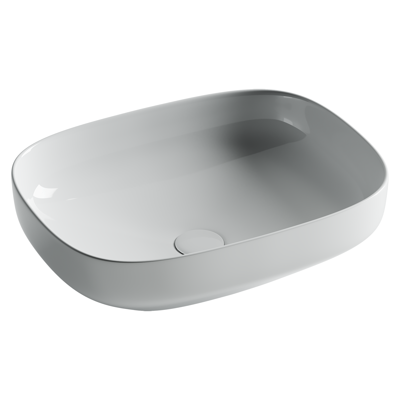 Умывальник чаша накладная прямоугольная element 500x380x150мм