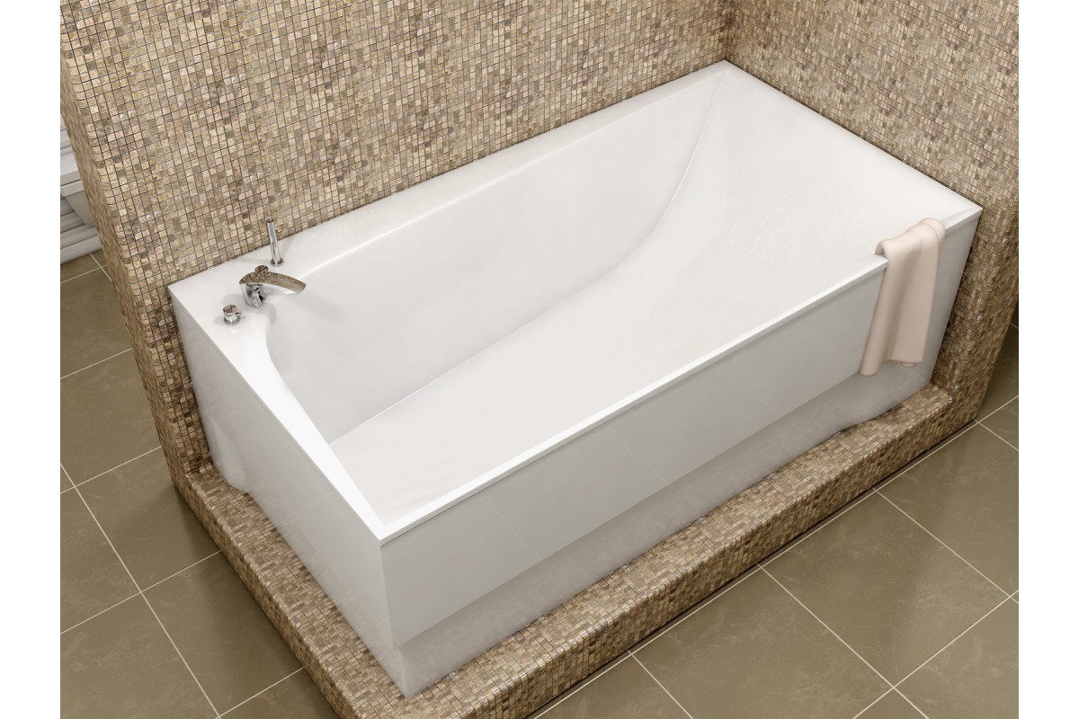 Ванна акриловая левосторонняя Vayer BOOMERANG Гл000010188, 180x80