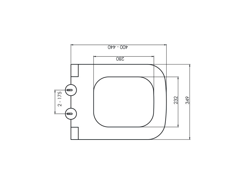 Сиденье для унитаза am.pm bello 975-b, черное