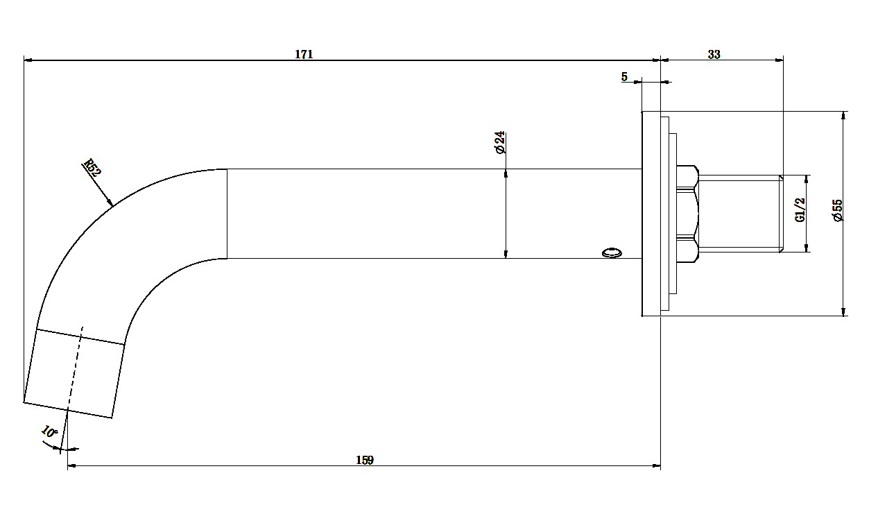 Излив Allen Brau Priority 5.31018-00 хром