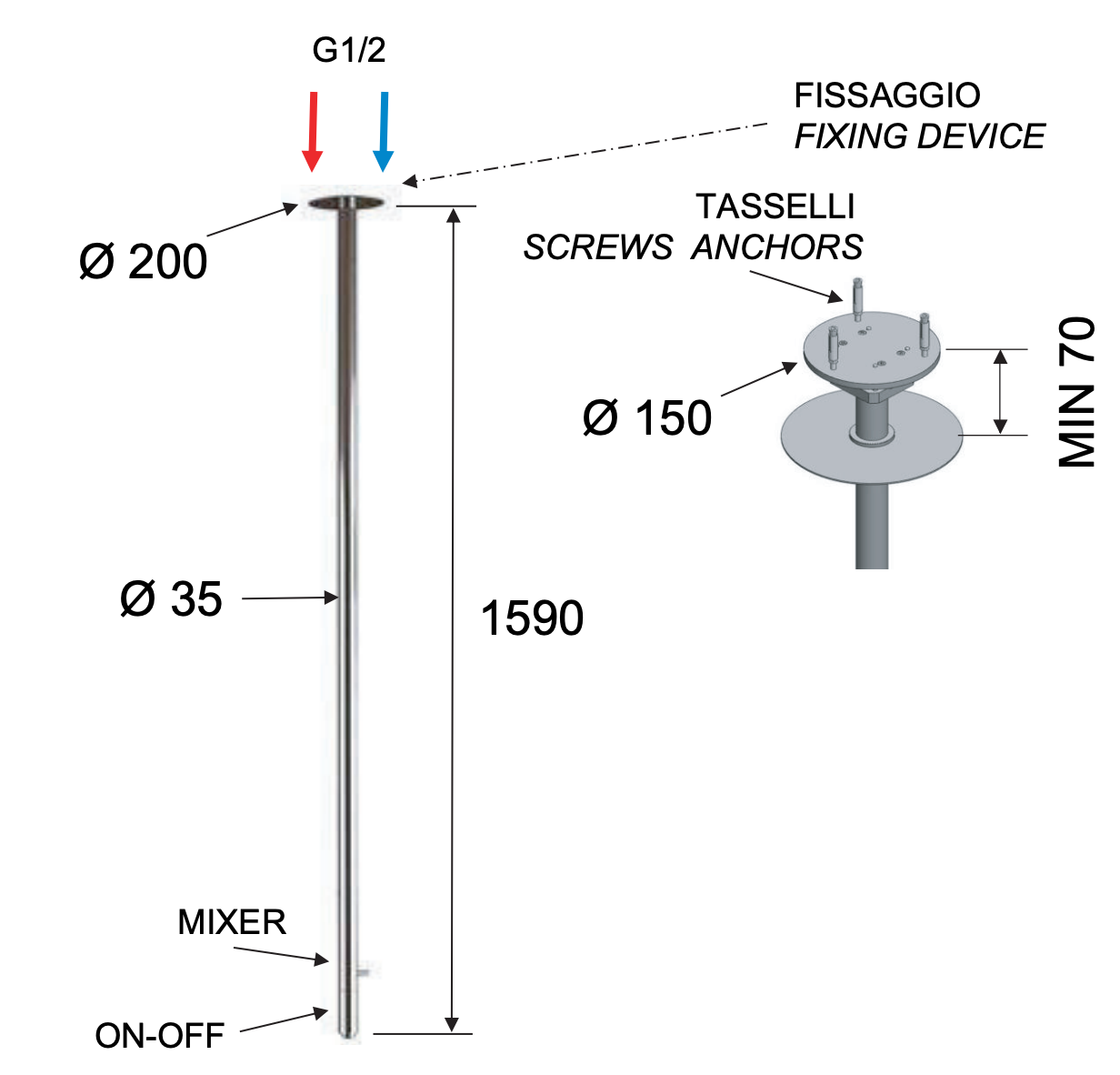 Смеситель для раковины 166 см remer x style n17bo, белый матовый