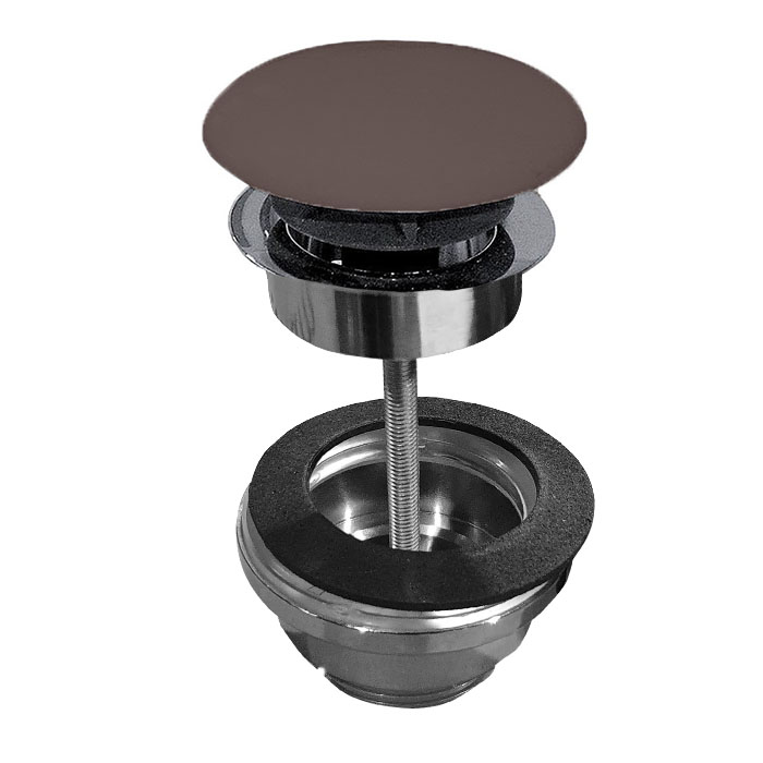 Kerasan донный клапан клик-клак, покрытие керамика, цвет: borgogna matt