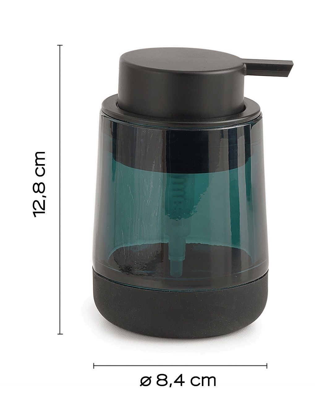 Дозатор для жидкого мыла настольный nicole черный матовый gedy