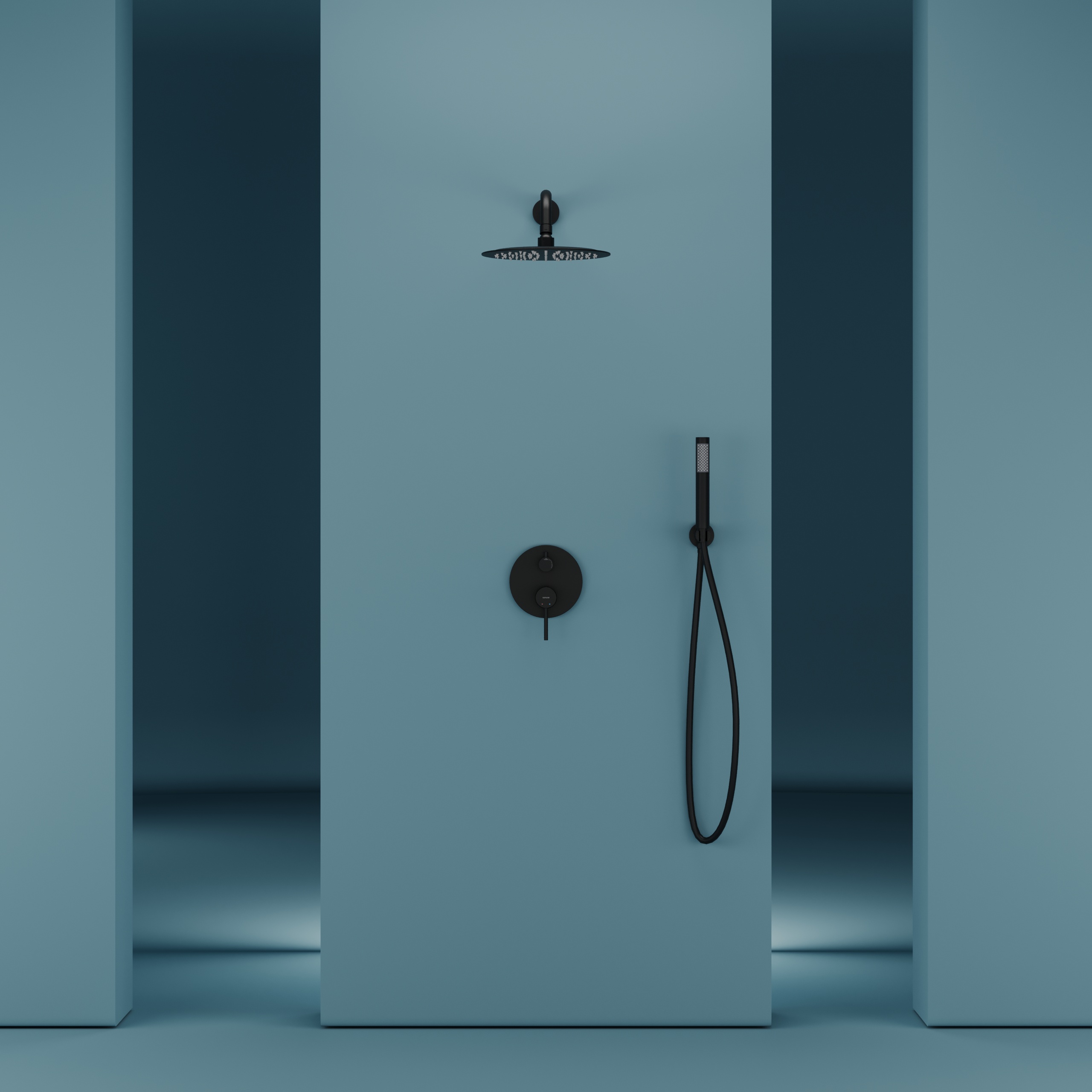 Душевой комплект sancos select встраиваемый для душа, цвет черный матовый, арт. sc3003mb Душевой комплект sancos select встраиваемый для душа, цвет черный матовый, арт. sc3003mb