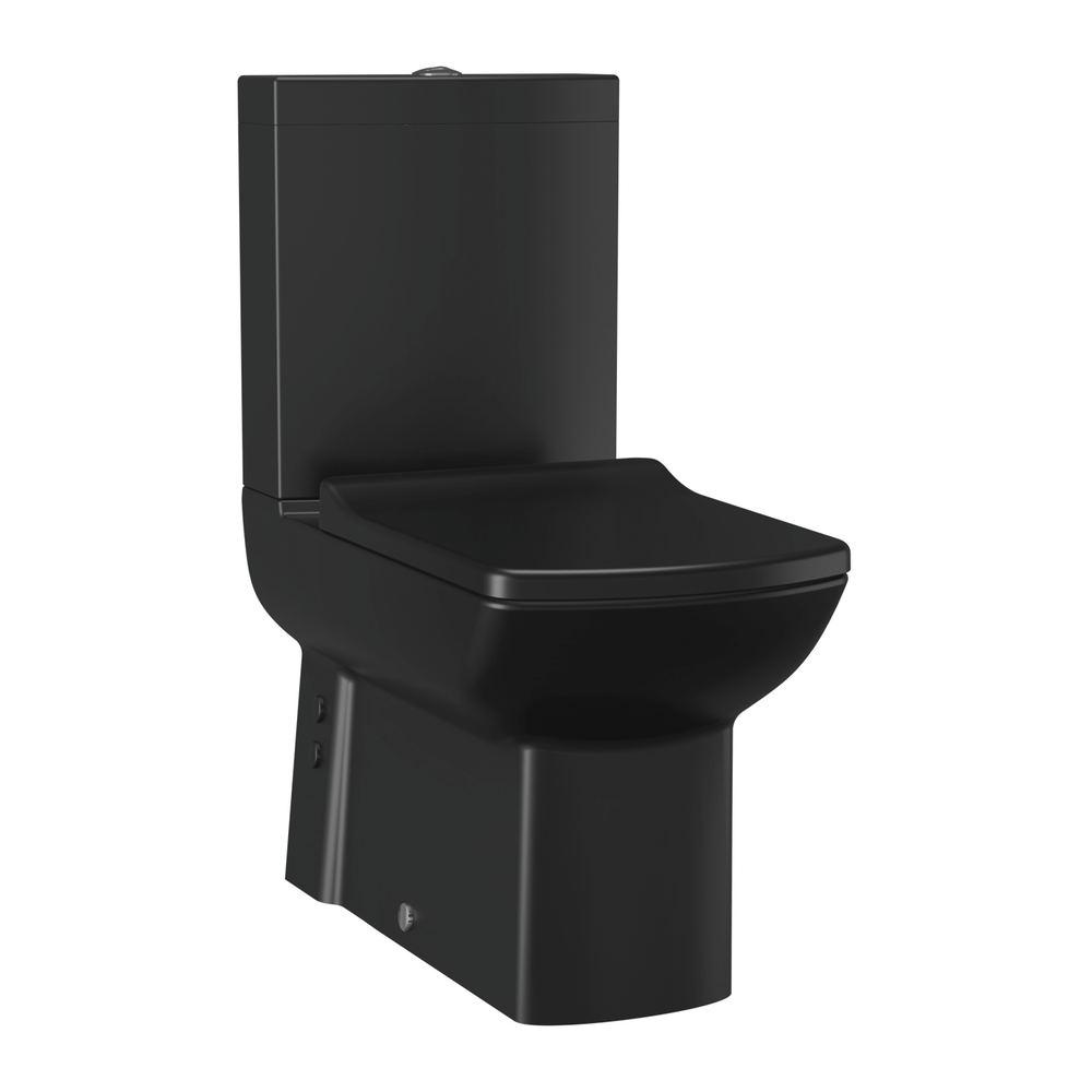 Creavit lara lr360-11sm00e-0000 унитаз-компакт сет (черный матовый)