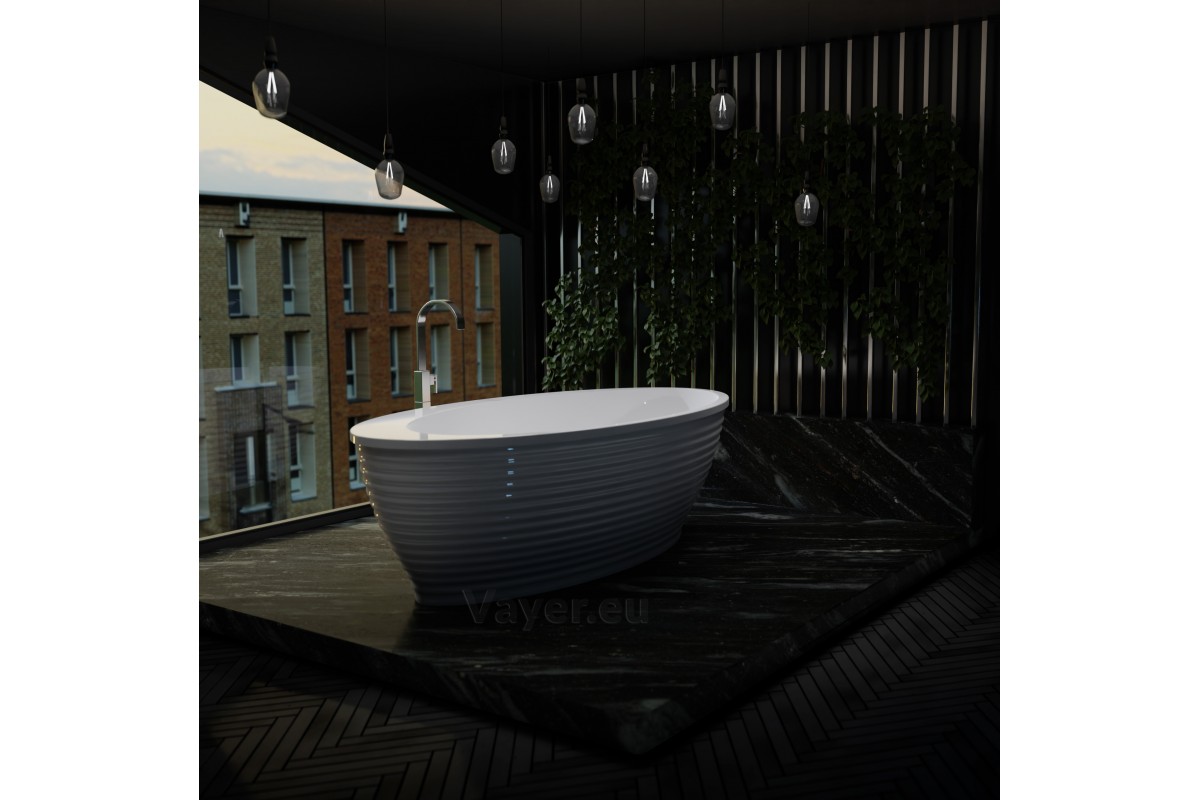 Ванна акриловая отдельностоящая Vayer BOOMERANG Гл000010198, 194x100