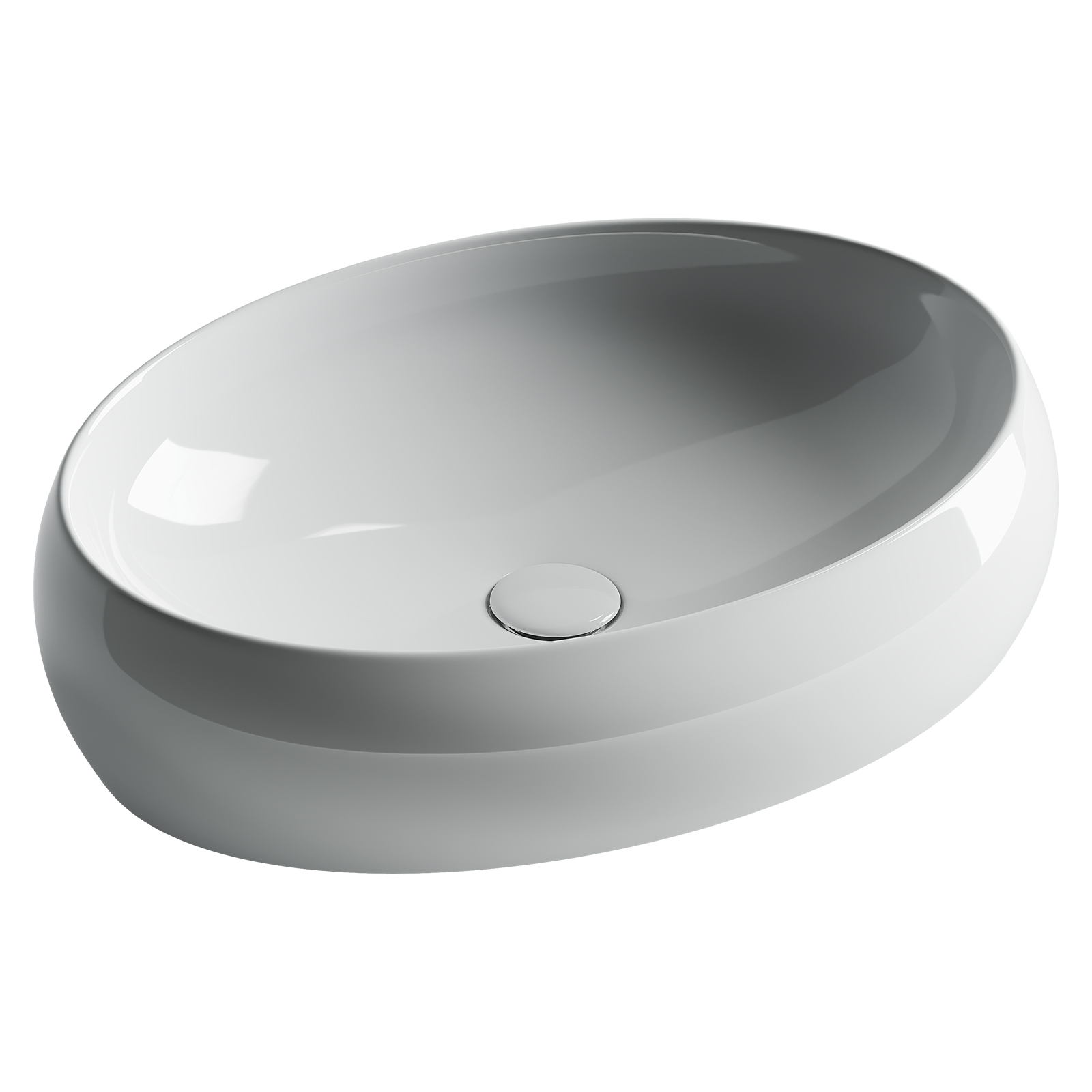 Умывальник чаша накладная овальная element 560x390x150мм