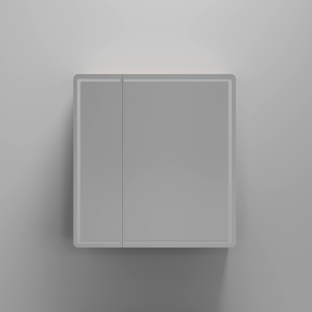 Зеркальный шкаф для ванной комнаты sancos mirror 690x150х740 мм, с led подсветкой, цвет дуб галифакс натуральный, с розеткойарт. mi70eg