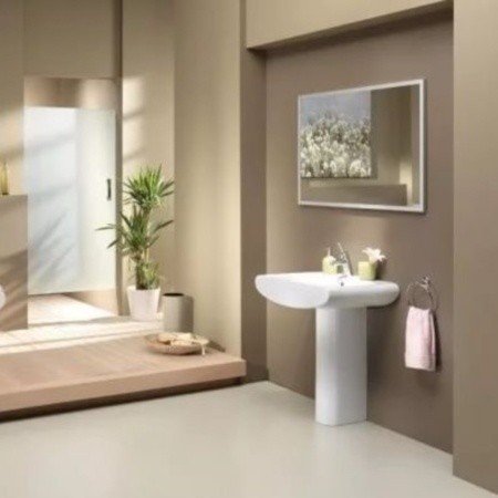 Creavit slim sm065.00000 раковина подвесная 660*505 мм (белый глянцевый)