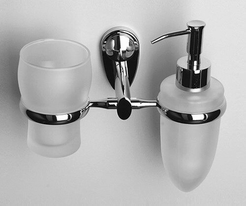 Аксесс main k-9289 держатель стакана и дозатора (блистер), хром, wasserkraft