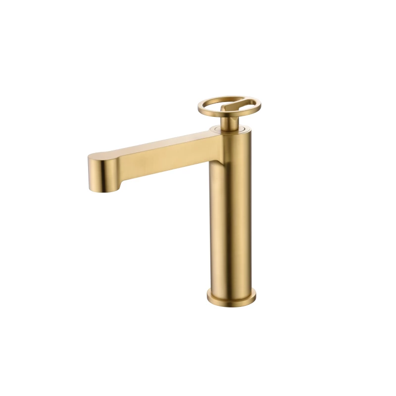 Смеситель для раковины imex olimpo bdc033-1oc brushed gold pvd
