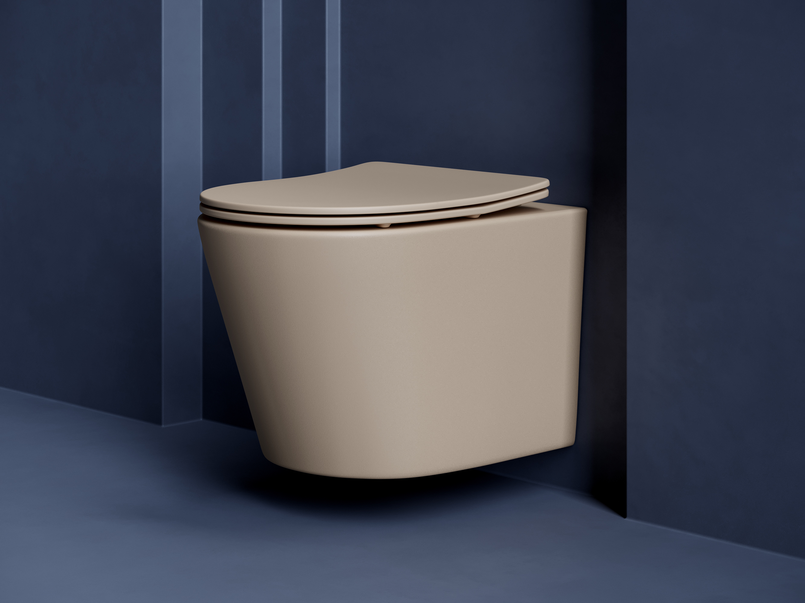 Подвесной унитаз balearica rimless (цвет черный матовый)