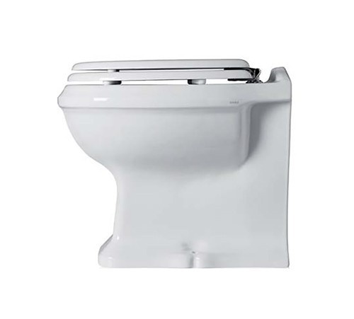 Унитаз напольный приставной arcade 510x365x390 белый глянцевый simas