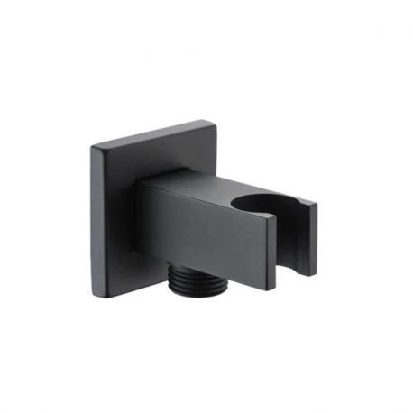 Выход для душевого шланга с держателем imex square shower sfr001/ng matt black
