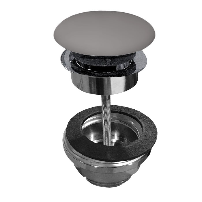 Kerasan донный клапан клик-клак, покрытие керамика, цвет: ferro matt