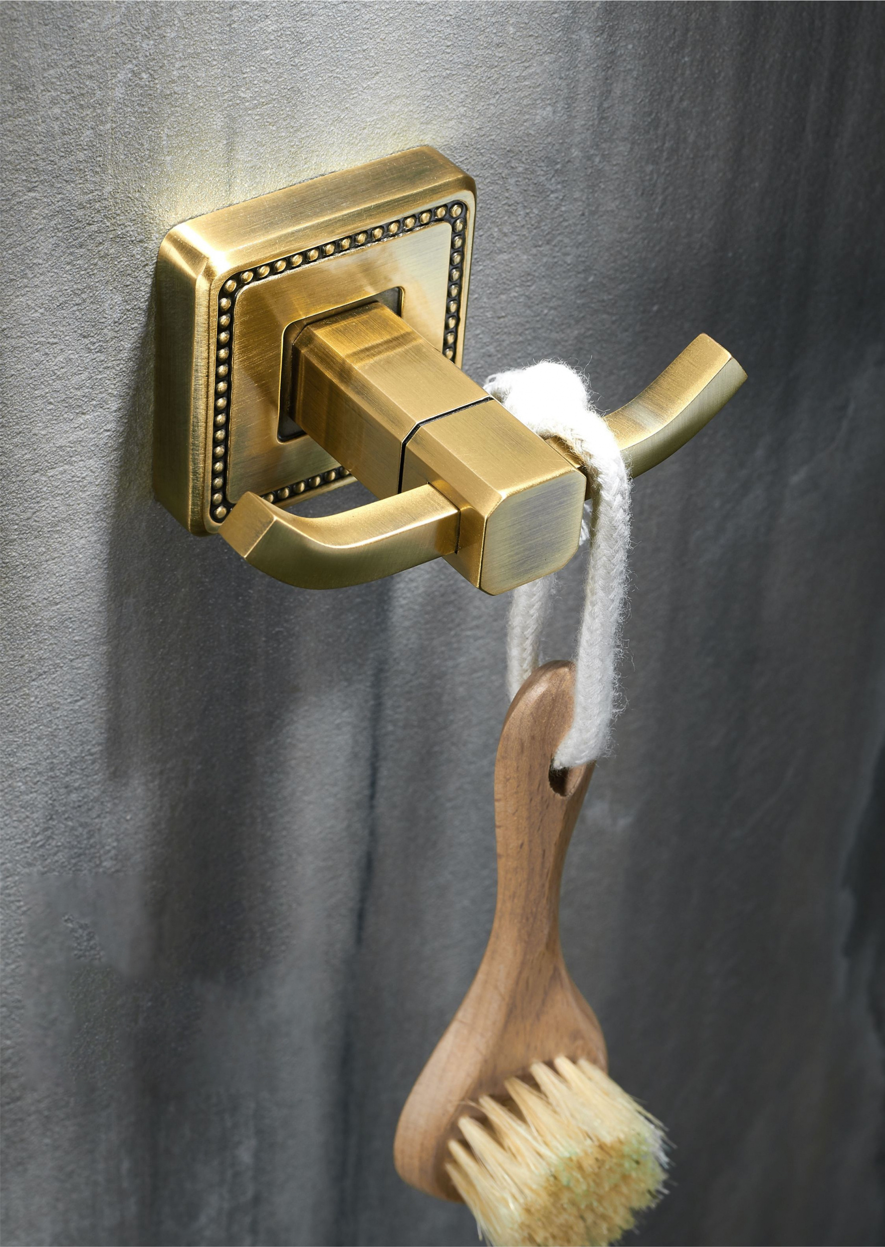 Двойной крючок для ванной wonzon & woghand roma, бронза (ww-7225)